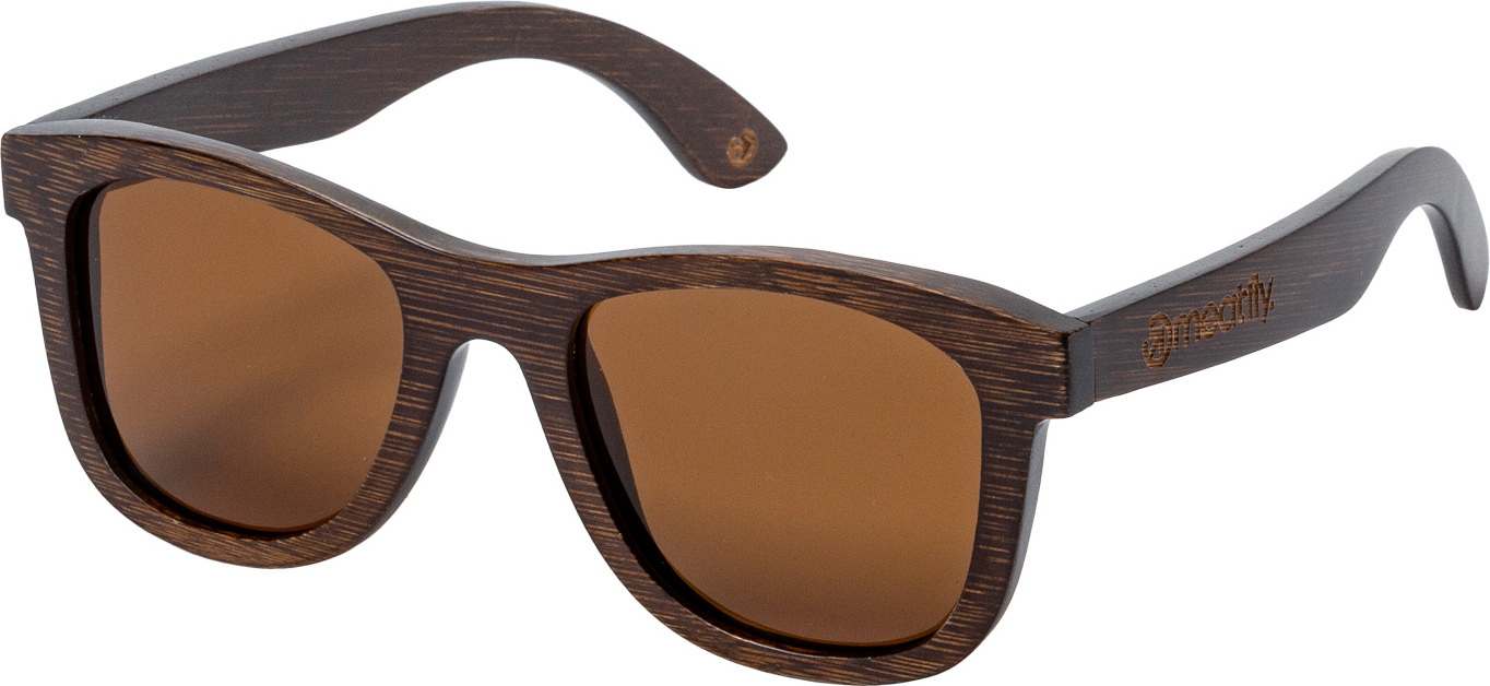 Sonnenbrille Meatfly Bamboo, Dark Coffee