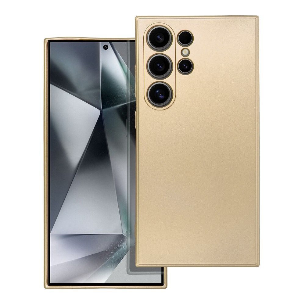 Kryt na mobilný telefón METALLIC vhodný pre SAMSUNG S24 Ultra gold