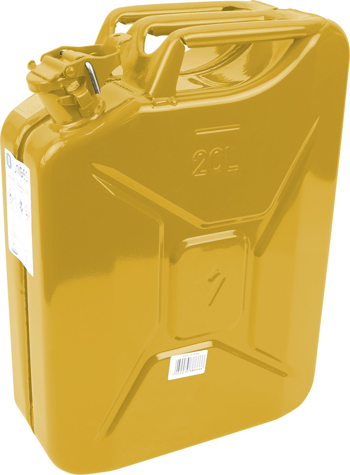 Dönges Benzinkanister 20 Liter Metall gelb | Stahlkanister, Kanister, Blechkanister