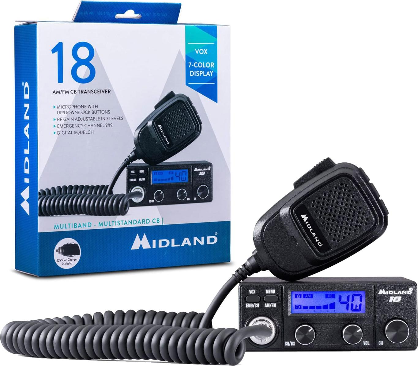 Midland CB-Fahrzeugfunkgerät MIDLAND 18