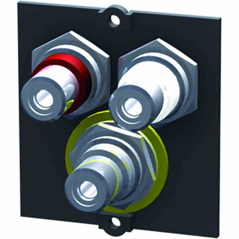 BACHMANN Rahmen 1xVideo+Cinch Stereo BV M-1 917.026