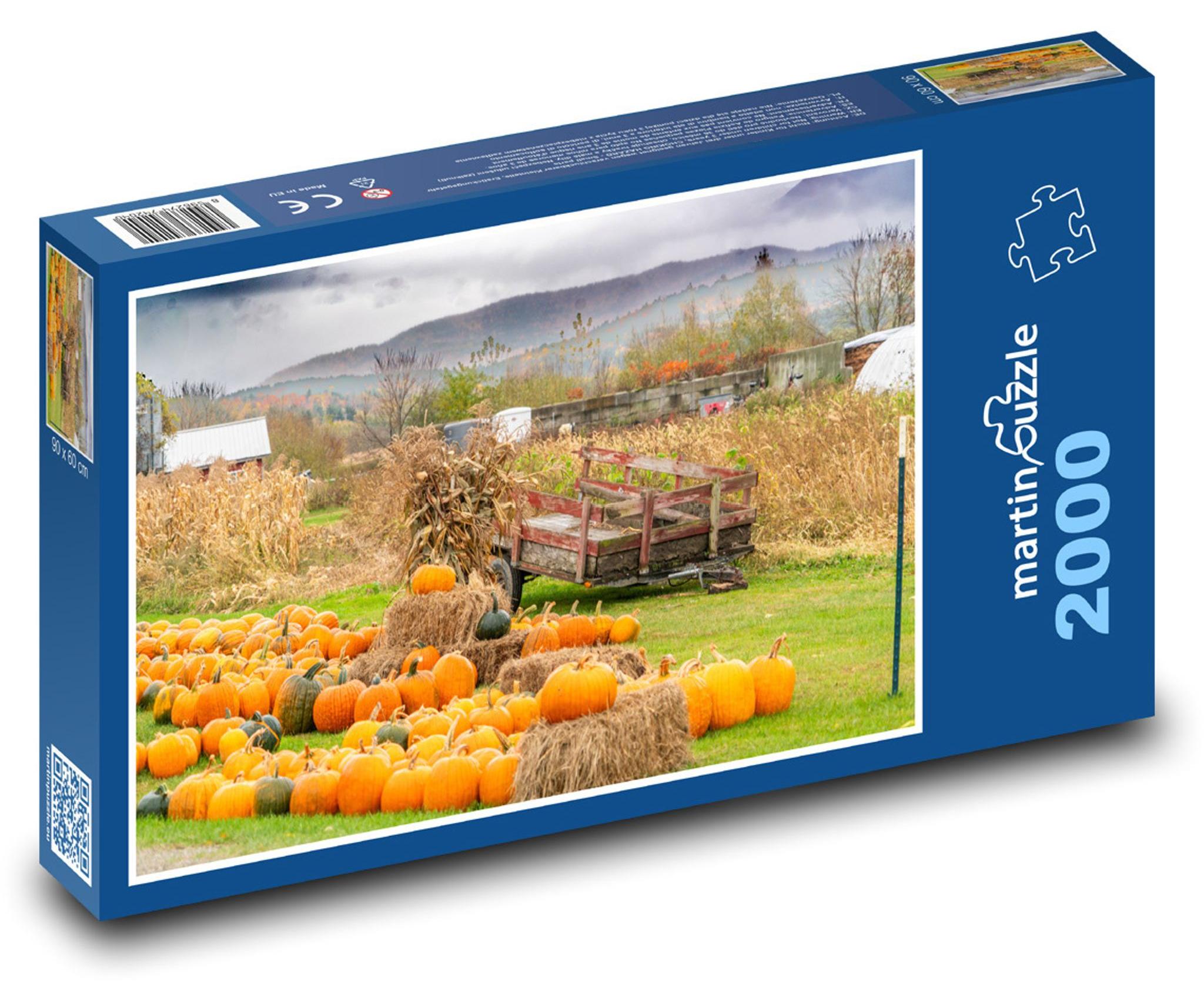 MCprint Puzzle 2000 Herbstliche Kürbisernte - martinpuzzle