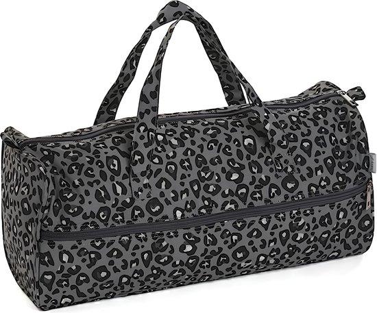 Famanu Stricktasche Grau Leopard - 16,5 x 45 x 19,5 cm SHSHOP