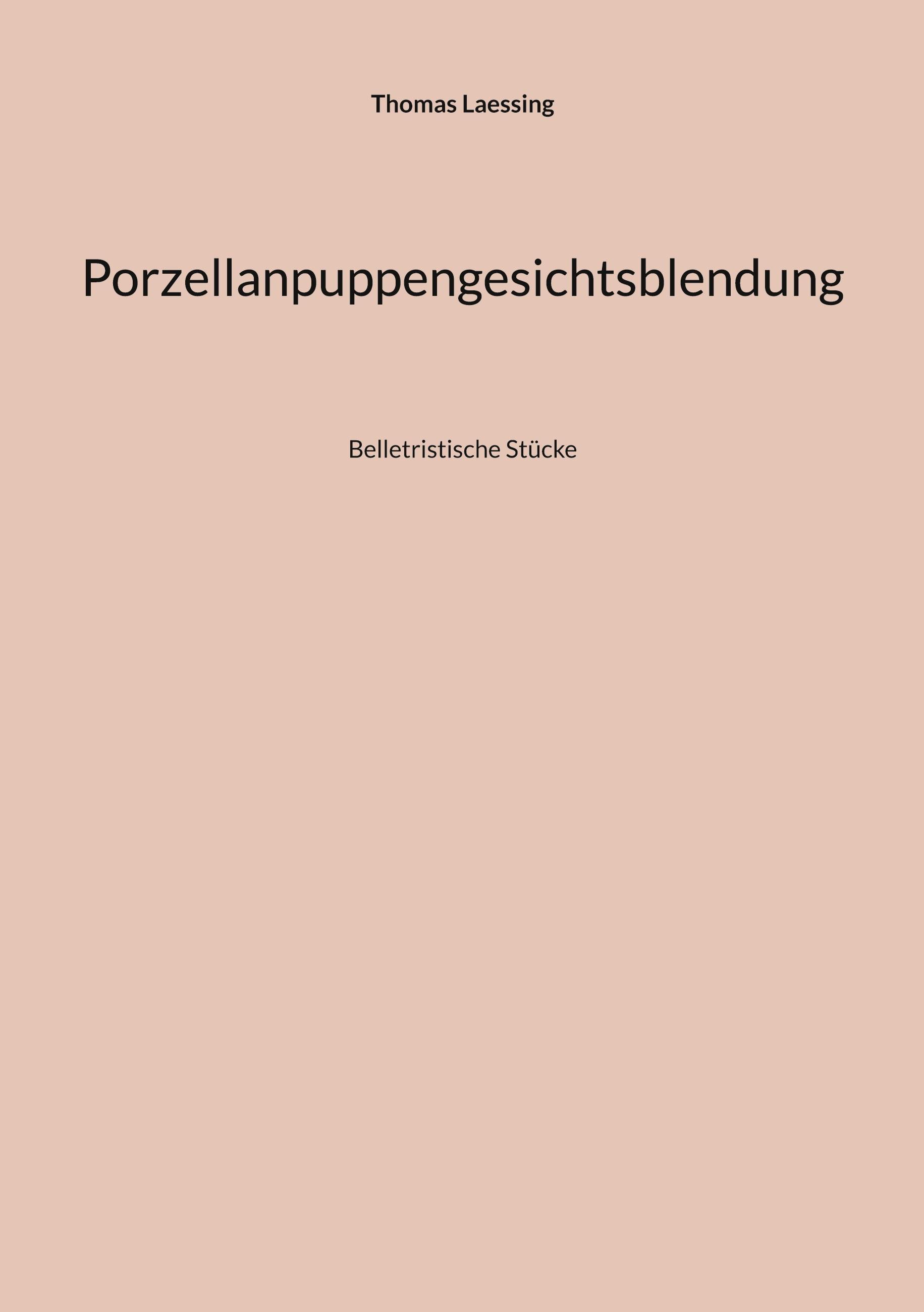 Sonstige Verlage Porzellanpuppengesichtsblendung