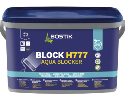 Bostik Block H777 Universalabdichtung Aqua Blocker 14Kg Eimer Bauwerksabdichtung 30621589