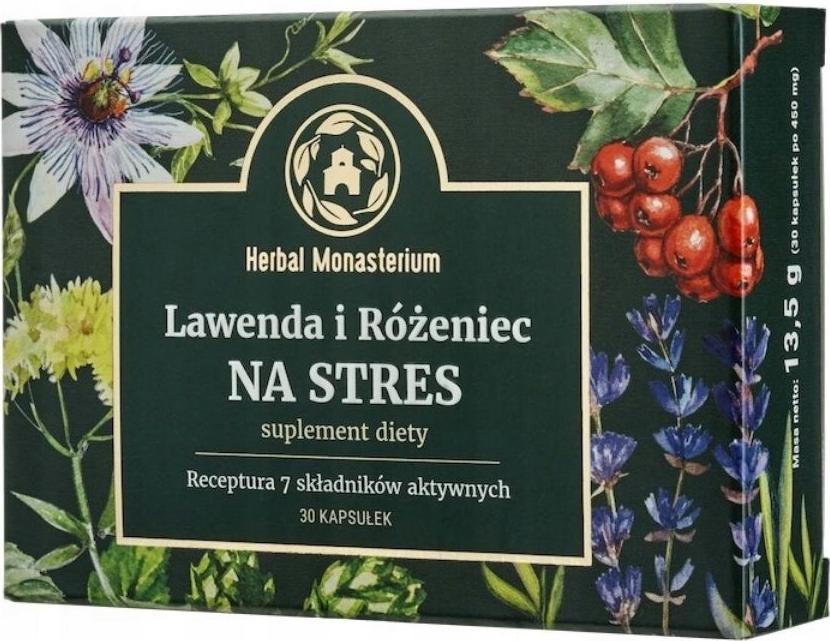 HERBAL MONASTERIUM Kräuter Monasterium Lavendel Rhodiola Rosea 30 Kapseln