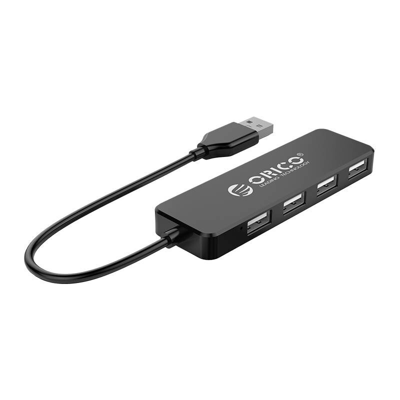 Adaptér rozbočovača Orico, USB na 4xUSB (čierny)