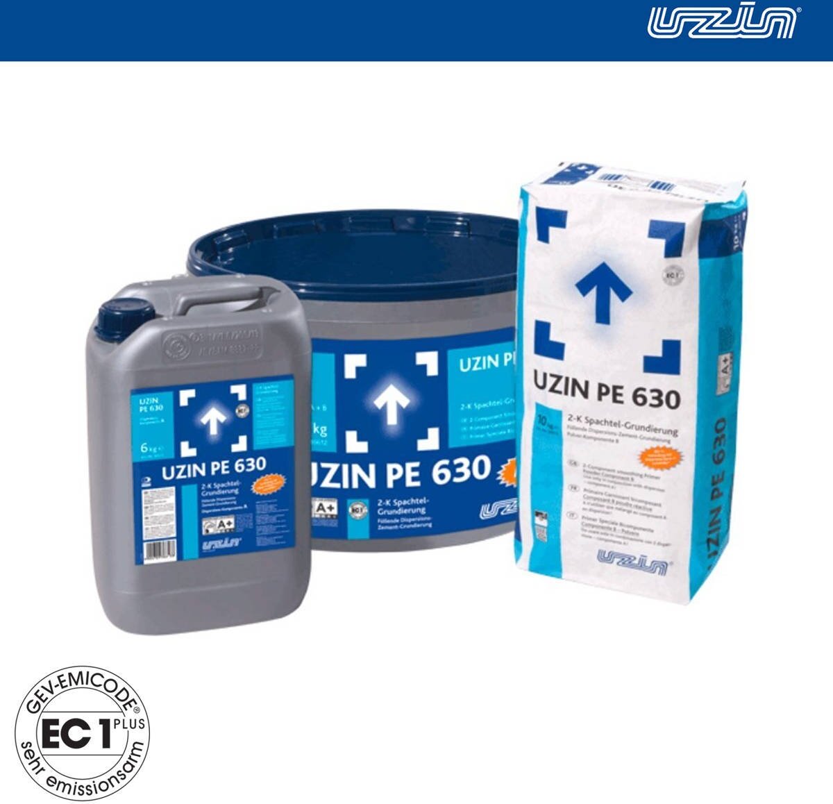 Uzin Utz Aktiengesellschaft UZIN PE 630 2-K Spachtel-Grundierung 16kg Bodengrundierung NEW-4338