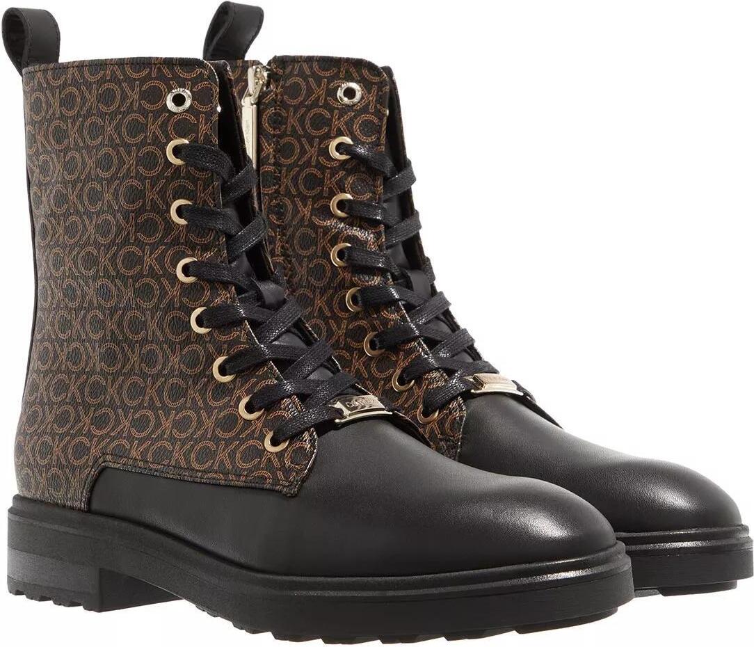 Calvin Klein Cleat Biker Boot - Mono Mix Black / Brown Mono