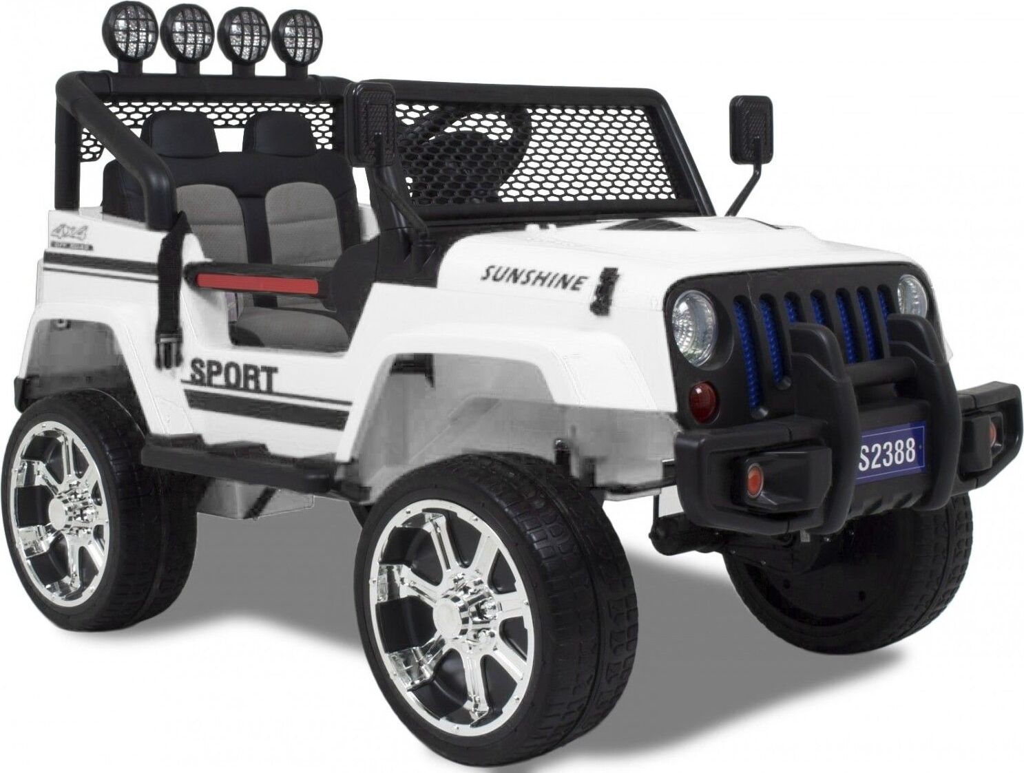 Kinder Quad Elektro Playhouse Kinder Elektroauto Jeep LT Off Road 4x4 – Mit 4 Motoren, 12V Akku, Fernbedienung & Federung, Für Kinder 1-5 Jahre Kinderauto Elektrisch