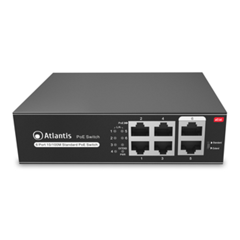 Prepínač Atlantis 6P Lan 10/100M
