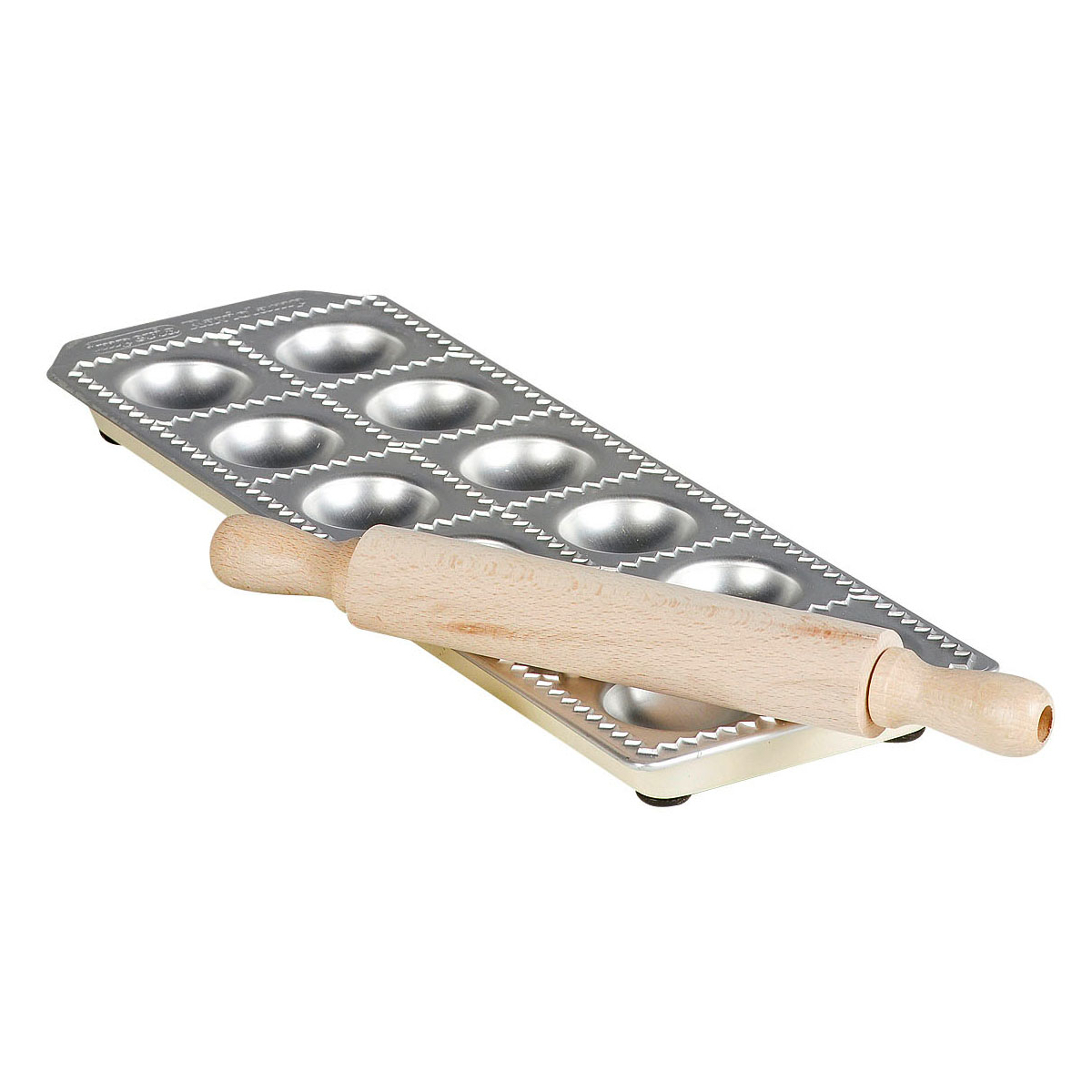 Imperia 29003 Raviolibereiter Ravioli Chef, silber/natur, 2-teilig (1 Set) EKS130591