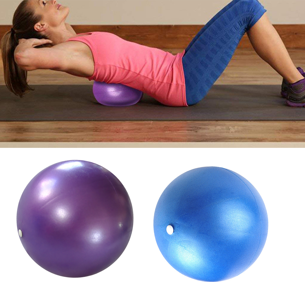 Jjshund Pilates Ball 25cm - Kleiner Gymnastikball Mit Strohhalm Für Yoga & Fitness