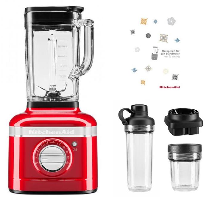 KitchenAid K400 Standmixer Flexi-Paket Liebesapfel Rot