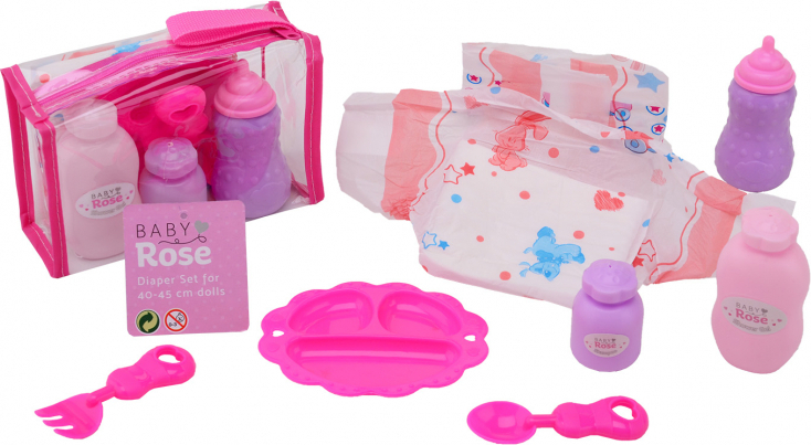 Johntoy Baby Rose Fütter- und Wickelset 27655