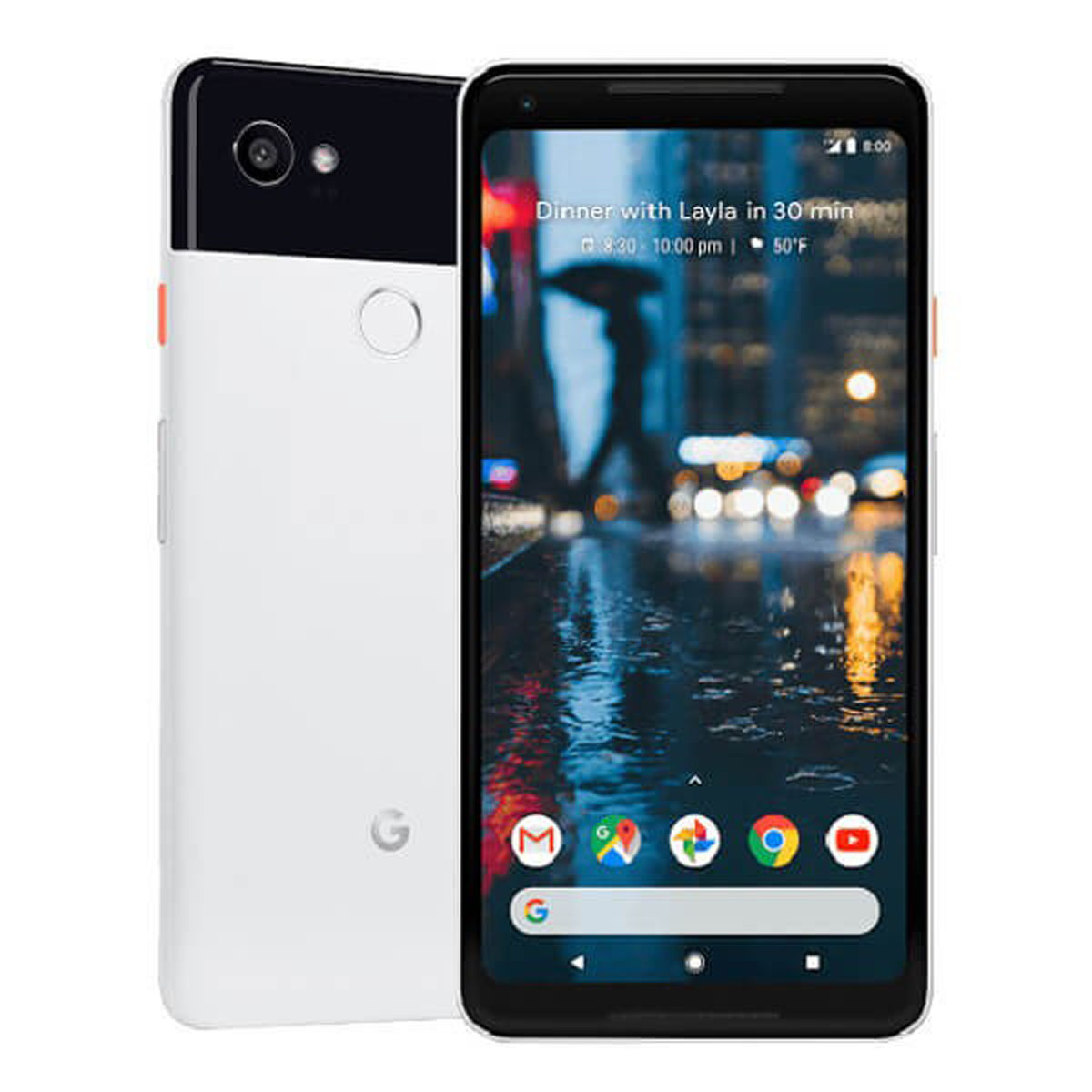 Google Pixel 2 XL, 15,2 cm (6"), 4 GB, 128 GB, 12,2 MP, Android 8.0, Čierna, Biela