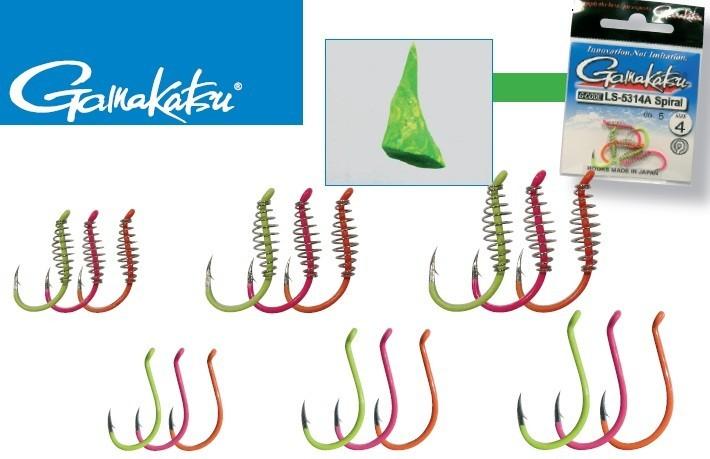 Gamakatsu Haken LS-Serie 5314 - bunte Forellenhaken mit Öhr, Größe:4, Hakenmodell:Forellenhaken 147973004