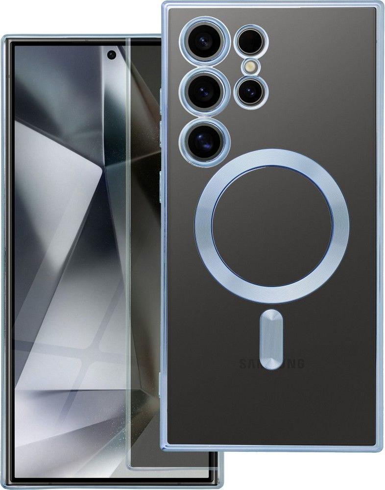 ELECTRO MAG COVER kryt na mobilný telefón kompatibilný s MagSafe vhodný pre SAMSUNG S25 Edge modrý