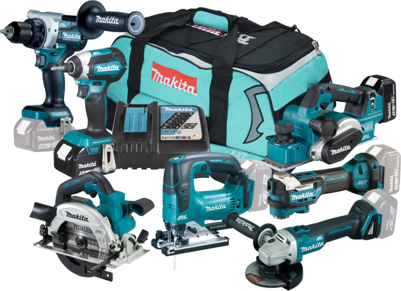 Makita DLX7019TX1 Akku-Spezialset LXT 18V Werkzeugsets