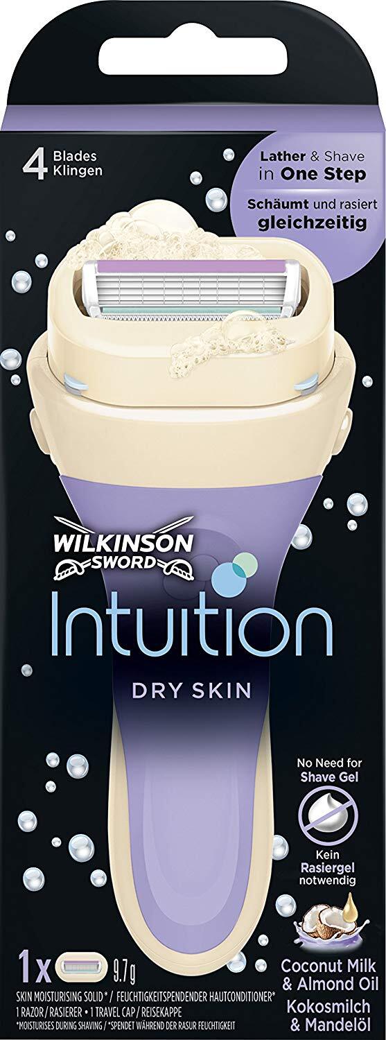 Wilkinson Sword Intuition Dry Skin Rasierer und 1 Klinge für Frauen 34895