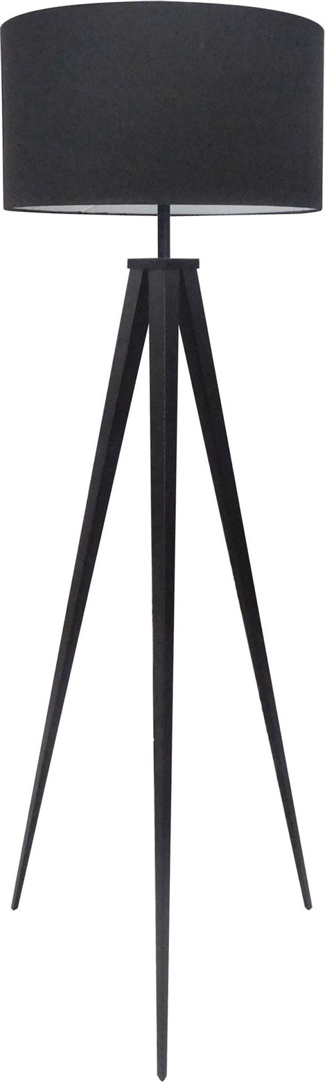 Invicta Interior Retro Stehleuchte TRIPOD 142cm schwarz Design Stehlampe Wohnzimmerlampe Standleuchte E27 38683