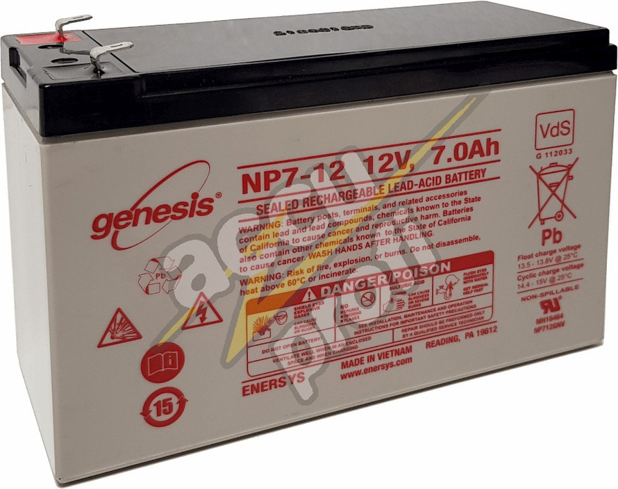 Enersys Hawker Hawker Bleiakku EnerSys Genesis NP7-12 NP7-12 Nennspannung: 12 V