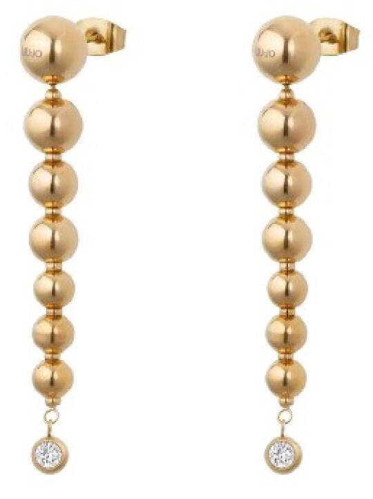 Liu Jo Hä ngende Kugelohrringe aus vergoldetem Stahl LJ2984