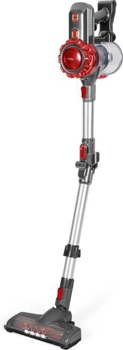 Livoo DOH138, Tyčový vysávač, Bezvreckové, Šedá, Červená, 0,55 L, Suchý, HEPA
