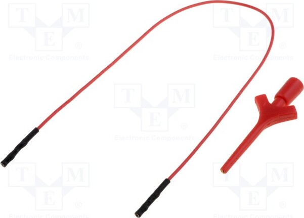 TNE 1x Messgreifer 2A Ber.Halt: max.2mm 0,64mm AX-CP-06-R Messgreifer 60VDC Zange rot _1GH_AX-CP-06-R