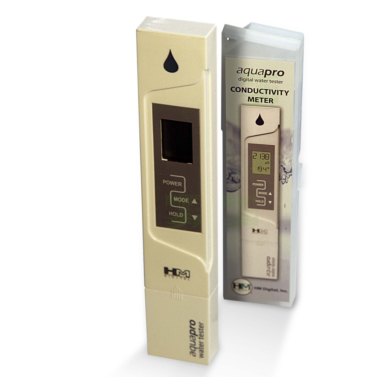 Wassertester Leitwermesser µS & Temperatur C° Neu/OVP HM AP-2 AquaPro EC/Temp 