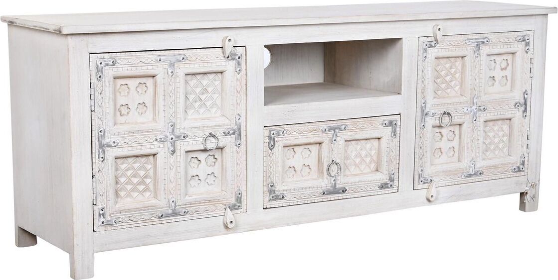 TV-Möbel DKD Home Decor Weiß Holz Mango-Holz 151 x 40 x 60 cm METI_MB200963