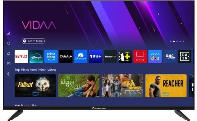 LED-Fernseher - CONTINENTAL EDISON - CELED40SVFHD25B6 - FHD 40 (101 cm) - SMART VIDAA - 3xHDMI, 2xUSB - Schwarz