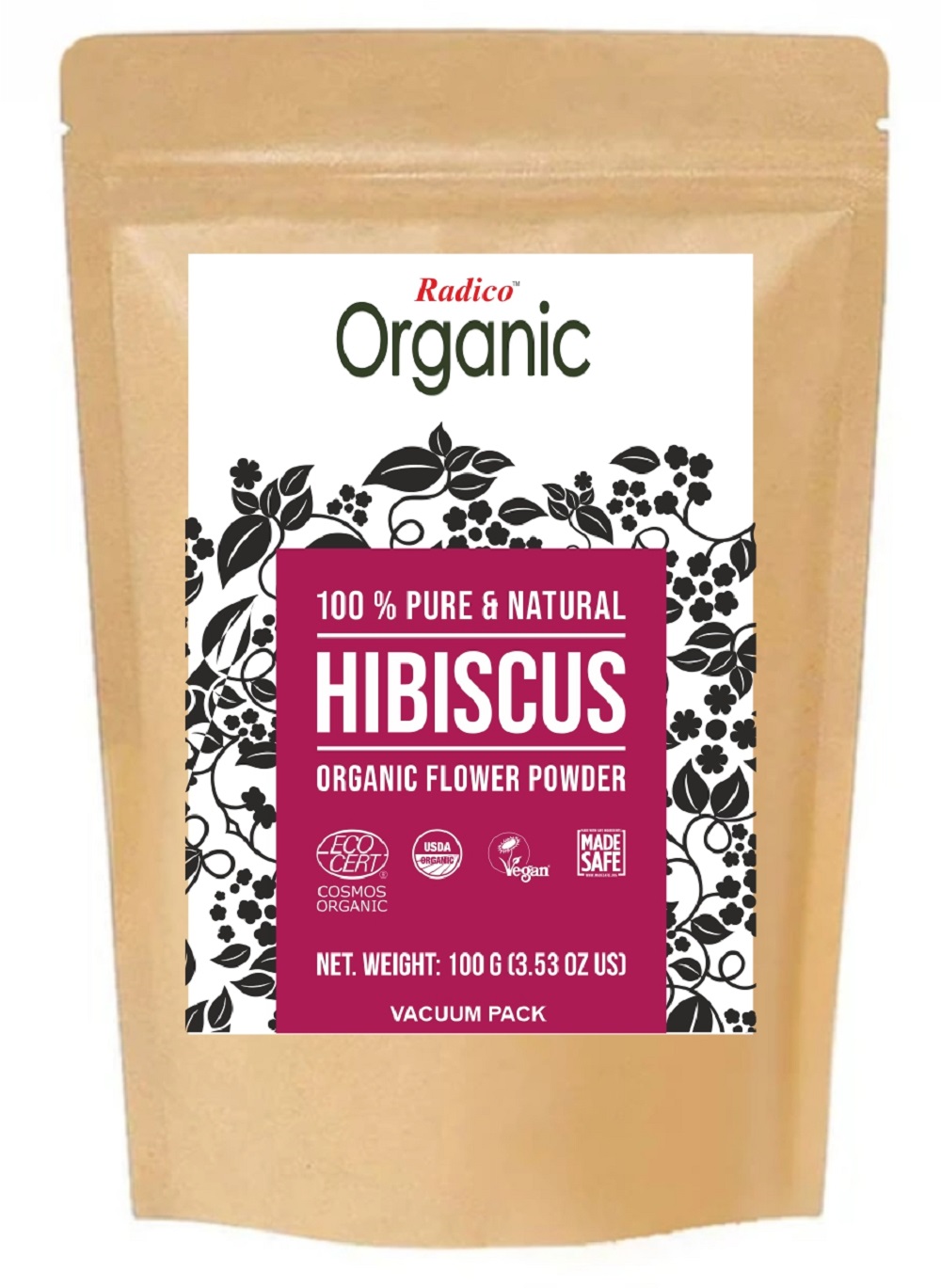 Radico Haarpflege Blütenpuder - Hibiscus 100g