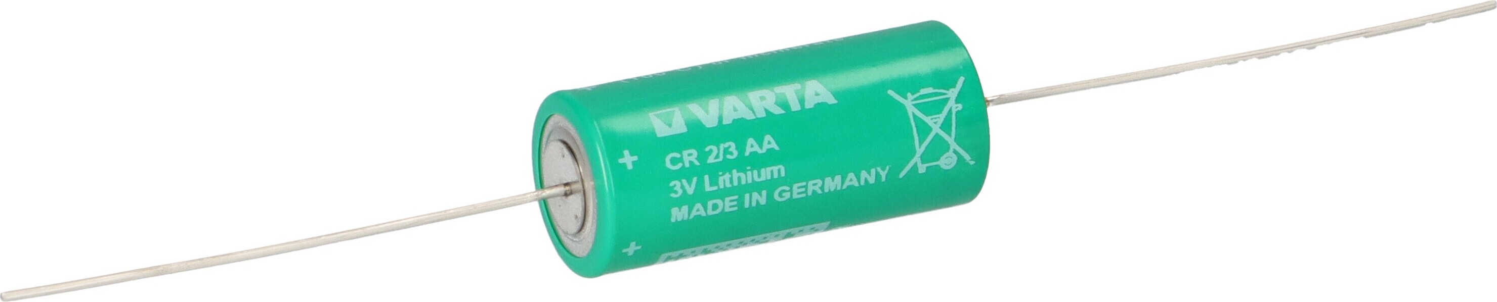 Varta CR AA Lithium Batterie 6117 mit Axial Draht – passend für Wärmezähler 26737