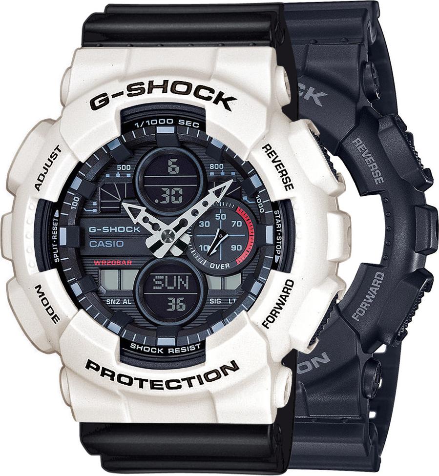 Zegarek Casio G-Shock SET GA-140-1A1ER + BEZEL 10395292 + PASEK 10347688 20BAR