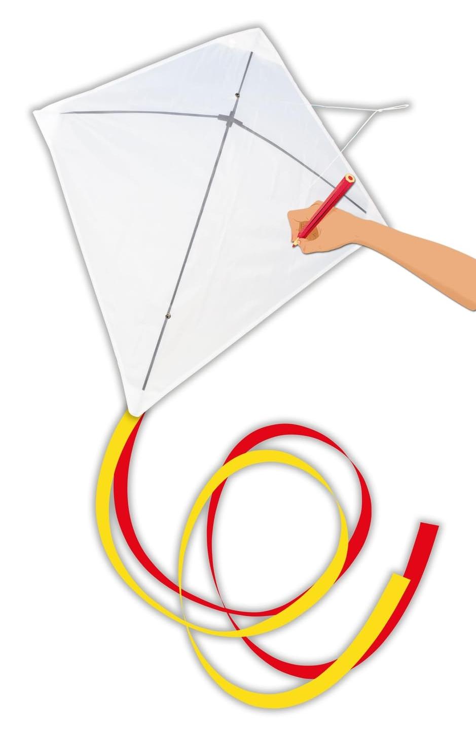 Merkloos Solidchoice – Malset für Drachen – 4 Kinderdrachen für Outdoor-Aktivitäten