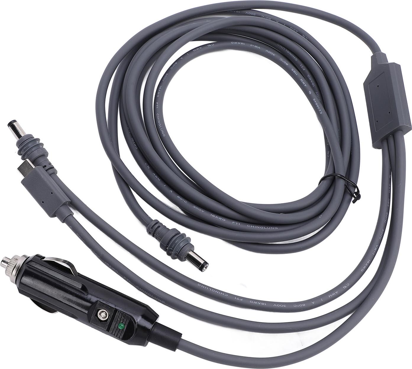 Cocosity Satelliten DC -Stromkabel Typ C zum Kabelweiterungsweiterungsstecker und spielen Sie PVC 5M / 16.4ft