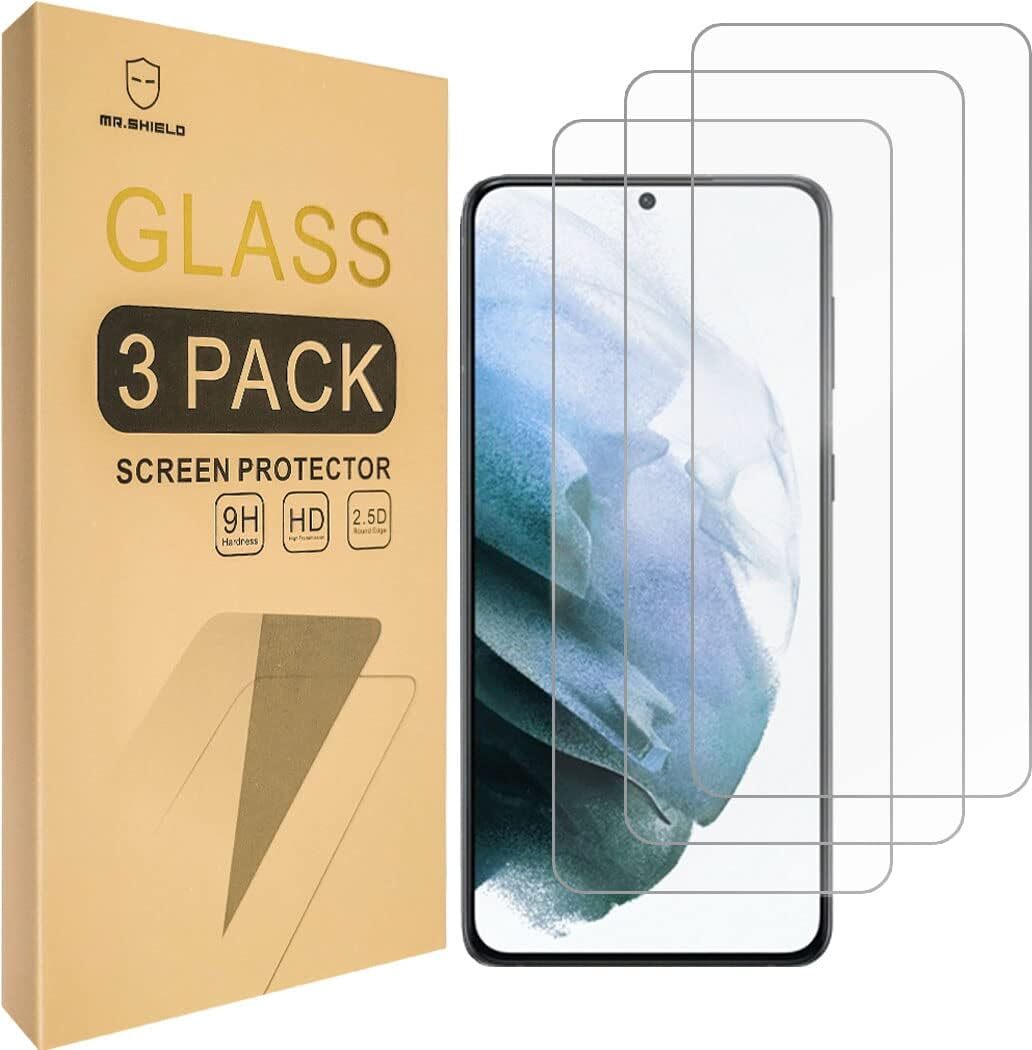 Nikcorp Mr.Shield Schutzfolie Samsung Galaxy S21 Plus 5G 6,7 Zoll 3 Stück