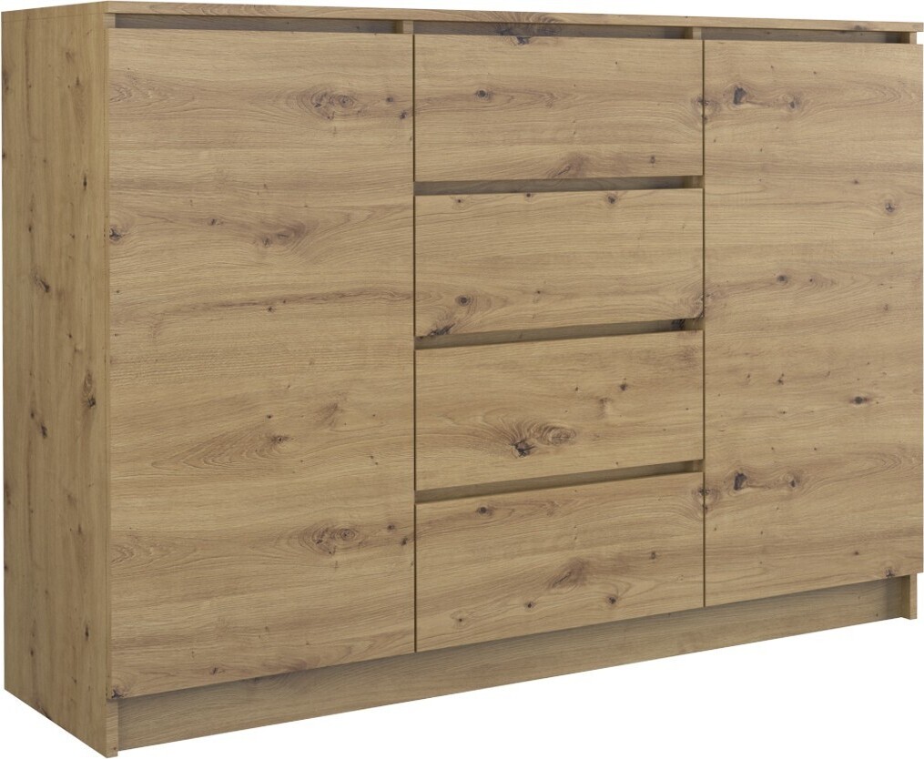 VENETI Kombinierte breite Kommode ELBE – Artisan-Eiche 048-10-00050