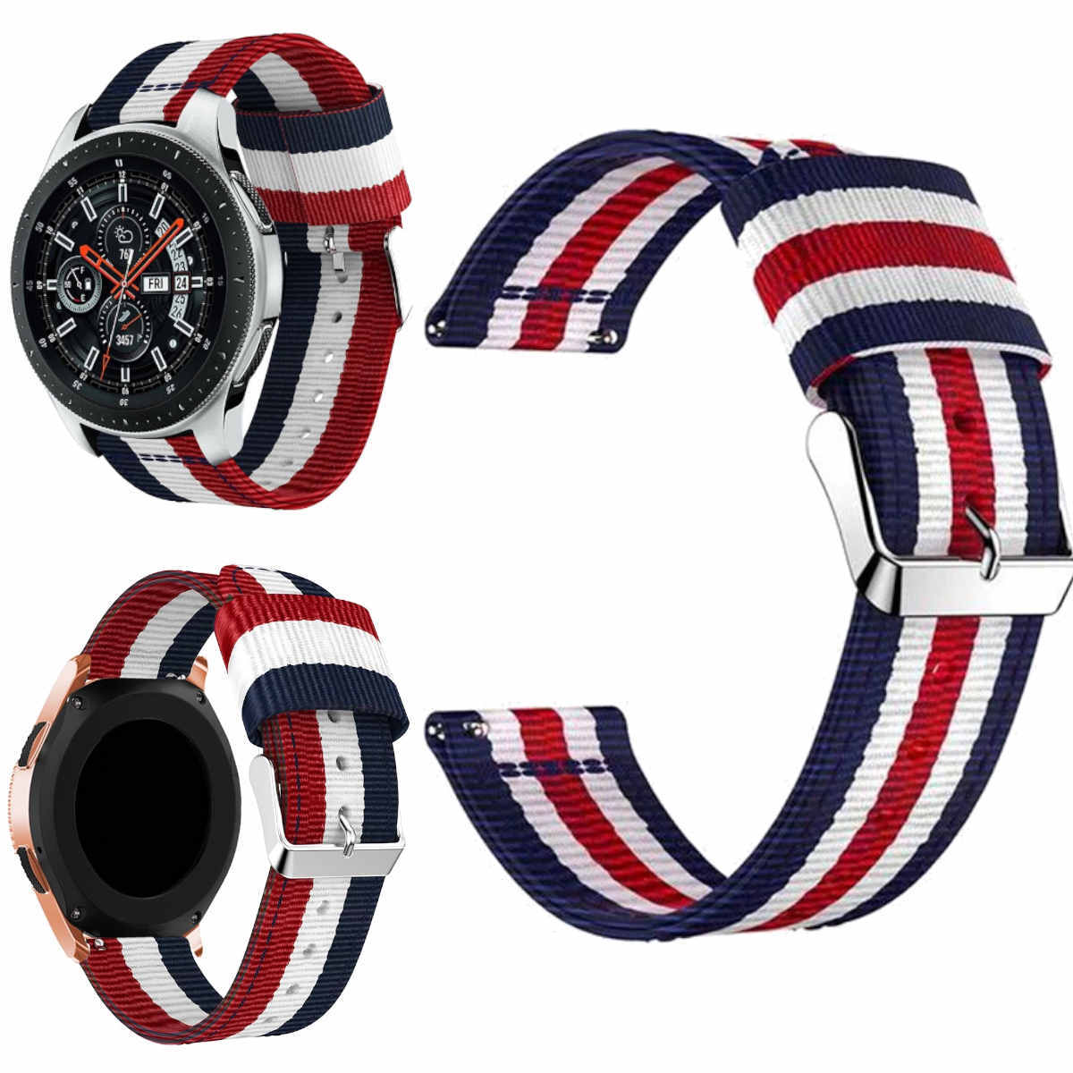 Pre Samsung Galaxy Watch FE 6 5 4 Normal Pro Classic Nylon Armband