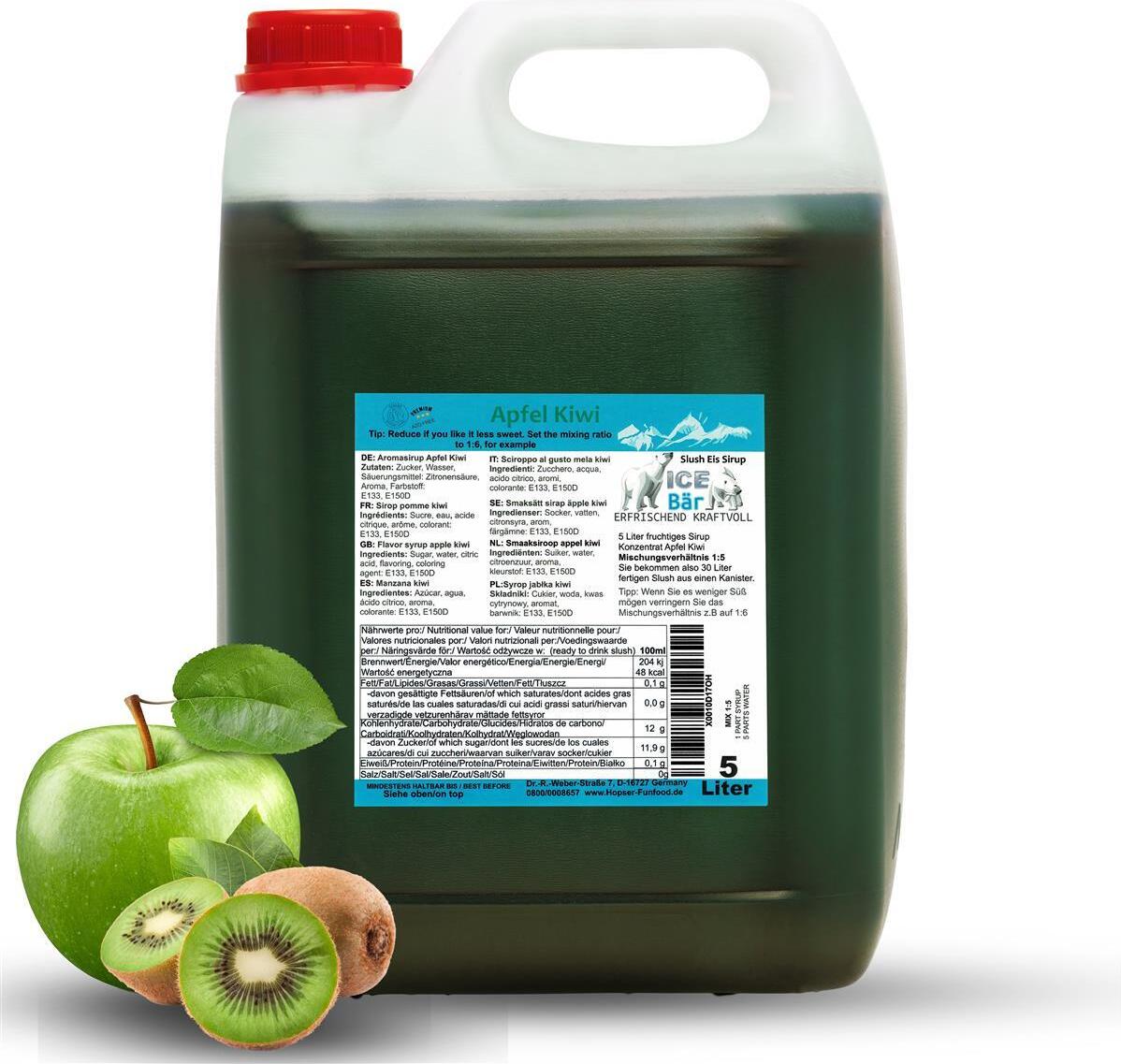 Ice Bär Slush Sirup Blaue Himbeere Geschmack 5L 1:5 AZO & glyzerinfre