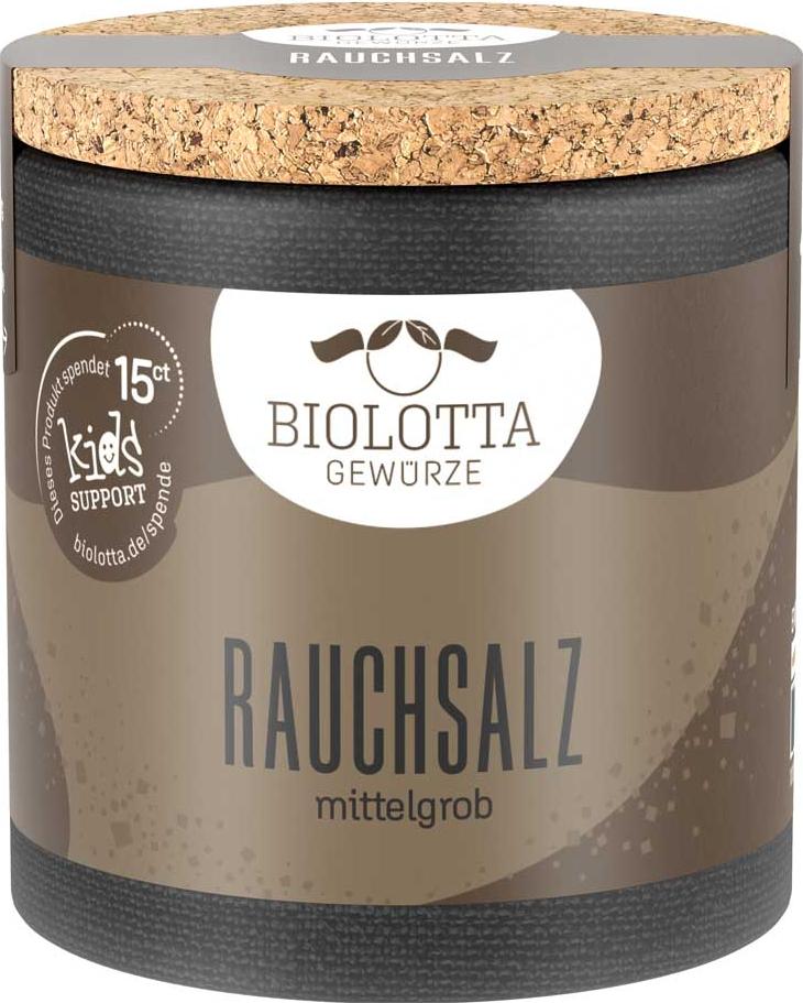 BIOLOTTA Rauchsalz - mittelgrob Korkdose 95g