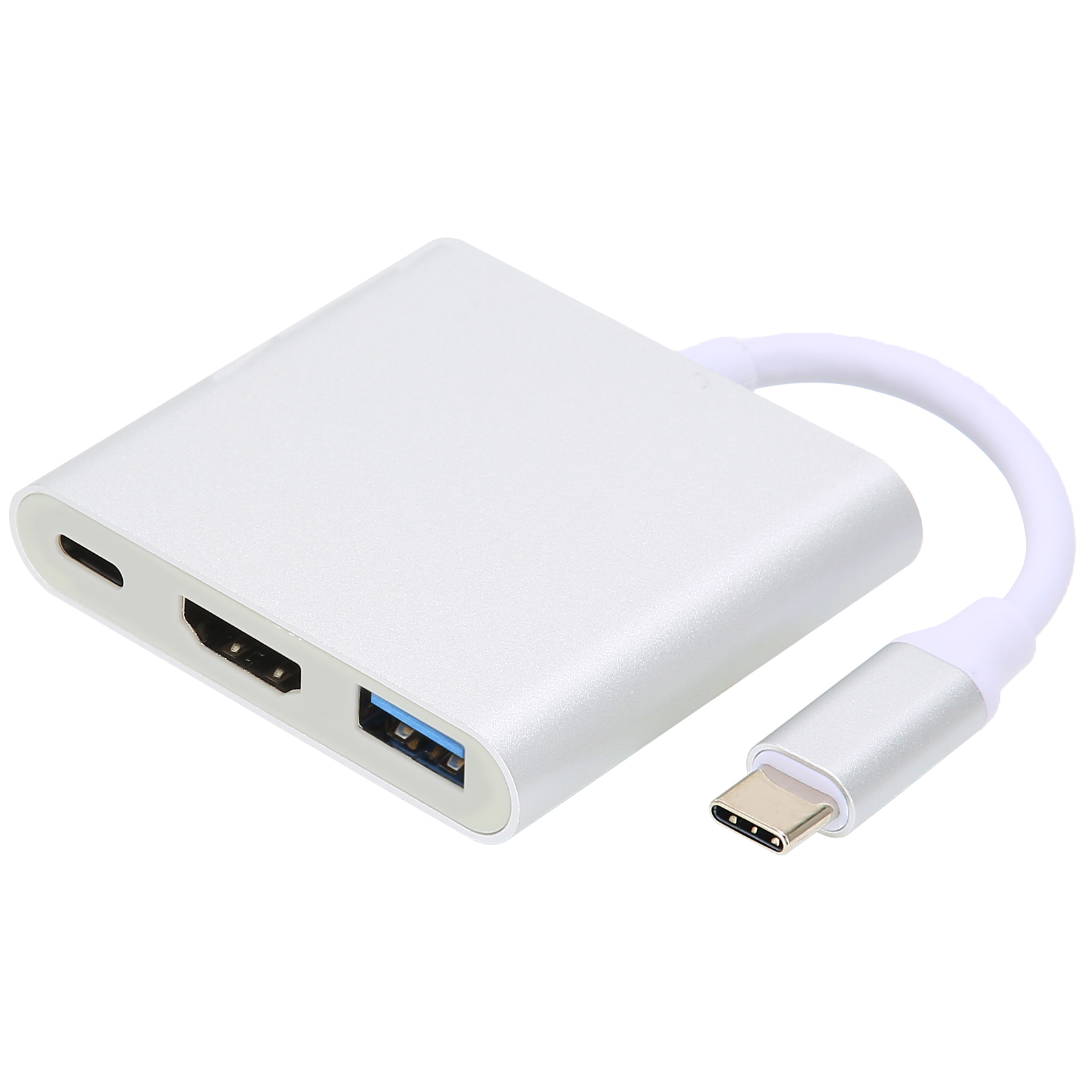 rozbočovač 3 v 1 typu C,Kompatibilný adaptér typu C na HDMI,Adaptér typu C na USB,Adaptér typu C na PD,Viacportový adaptér typu C,Rozbočovač 4K typu C