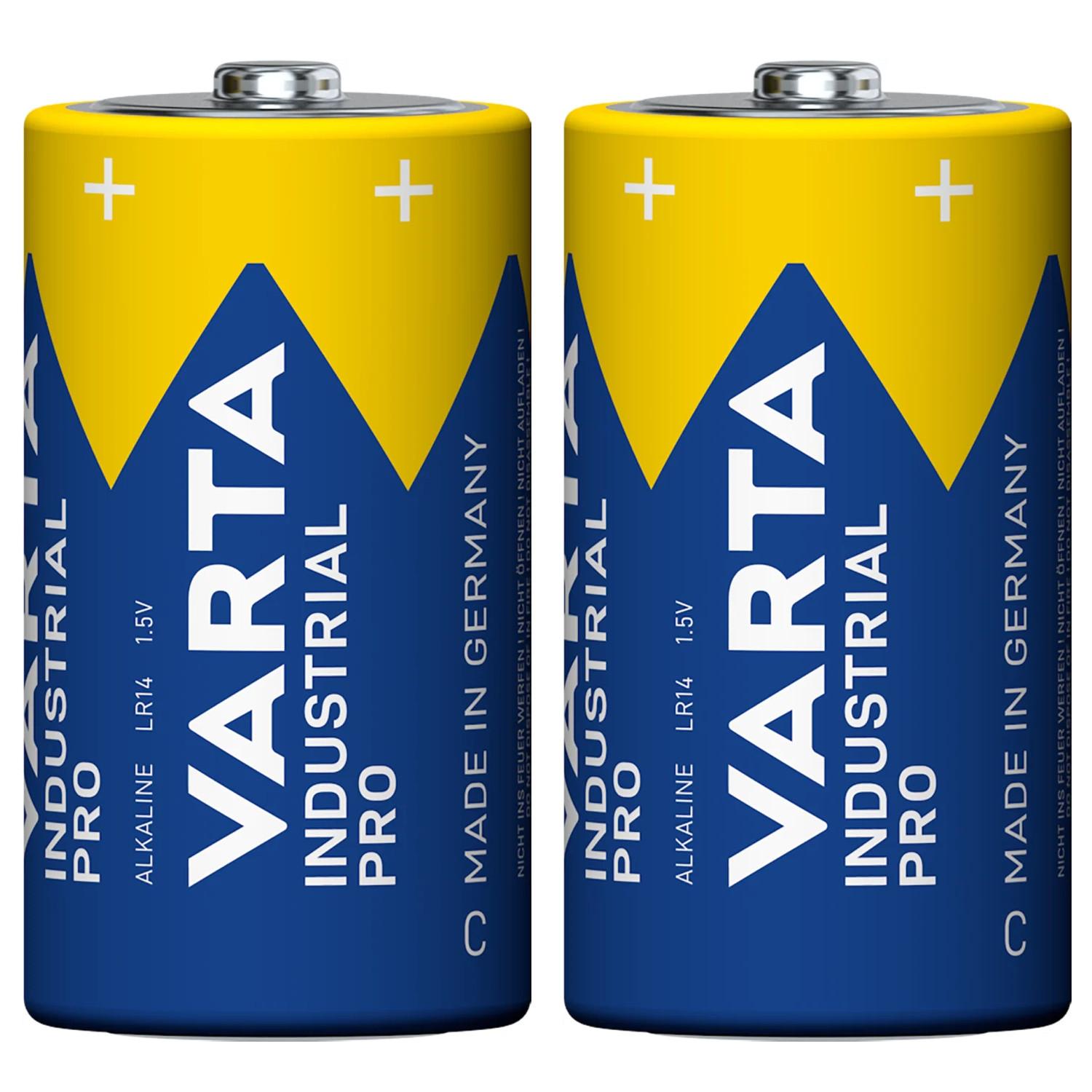 2x Alkali-Batterie R-14 LR14 C 1,5 V von Varta Industrial Pro