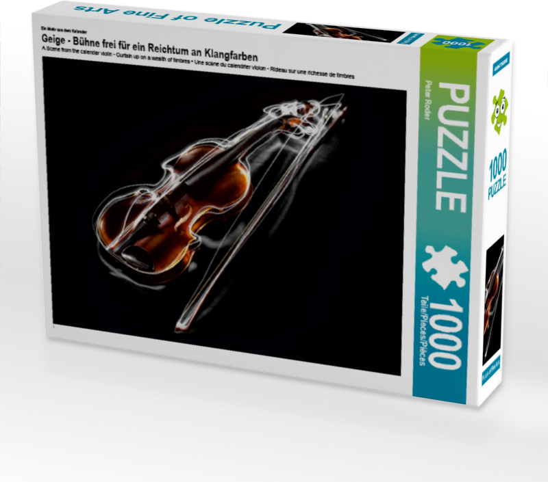 CALVENDO Puzzle Ein Motiv aus dem Kalender Geige - Bühne frei für ein Reichtum an Klangfarben | 1000 Teile Lege-Größe 64x48cm Foto-Puzzle für glückliche Stunden