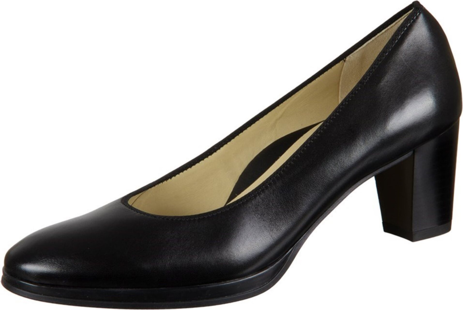 Ara Shoes Ara Plateaupumps Orly - Schwarz Glattleder Größe: 39 Normal 12-13436-05