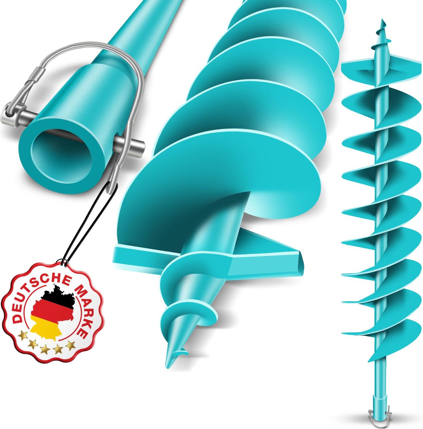 Markenlos Grundbohrer 150 mm für Erdarbeiten - Manuelle Grundbohrmaschine für einfache Bedienung