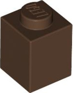 50 Stück Lego, Teile Nr. 3005 in Braun (Reddish Brown) 3005-Braun I(Brown)-50 Stück-027