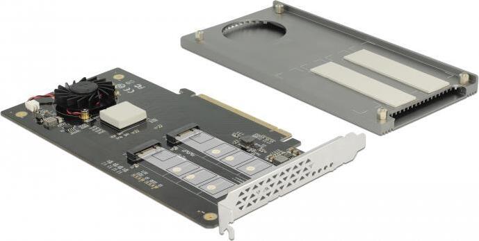 Karta Delock PCI Express x16 na 2 x internú kartu NVMe M.2 Key M