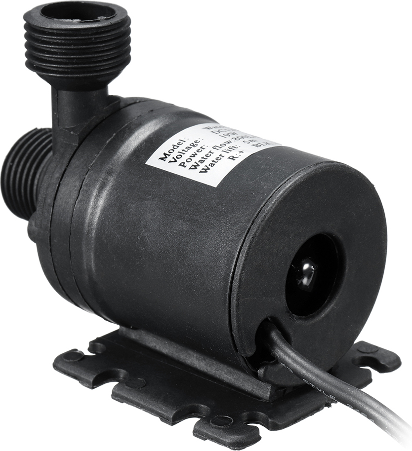 Mimoriadne tiché mini ponorné čerpadlo DC 12V lift 5M 800L/H s bezkefovým motorom